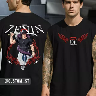 Regata Oversized Toji Fushiguro Feiticeiro Clã Zenin Jujutsu Kaisen Anime Personagem Satoru Gojo