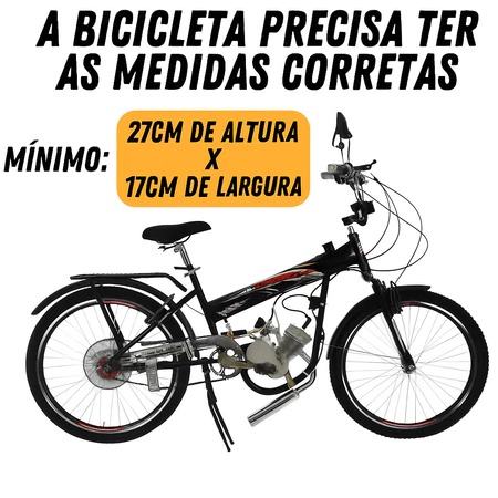 Kit Motor de Bicicleta 80cc Nakasaki 60km/hr Potente Motorizada Original