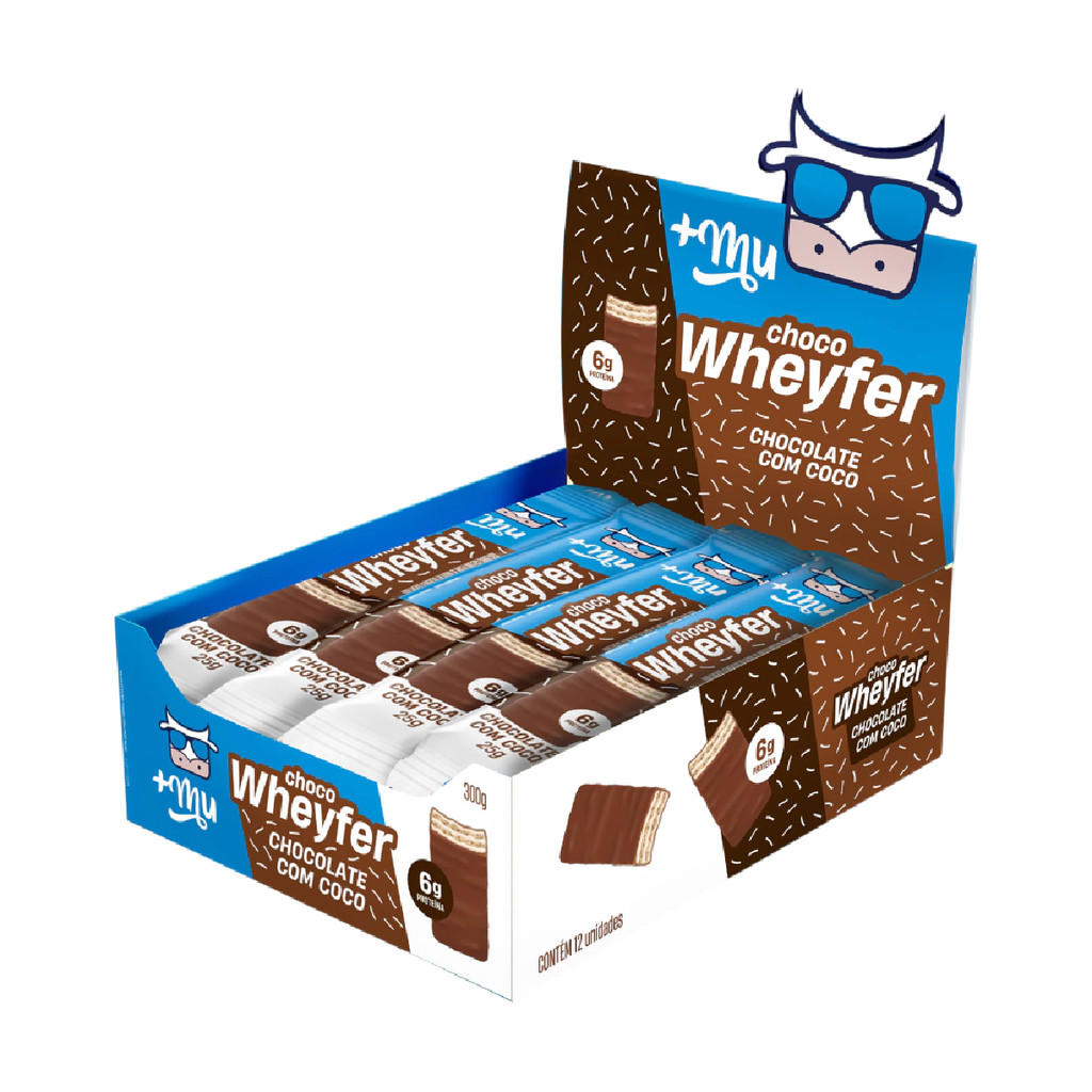 Choco Wheyfer - Todos os Sabores 12 Unidades 300g - Mais Mu | Shopee Brasil