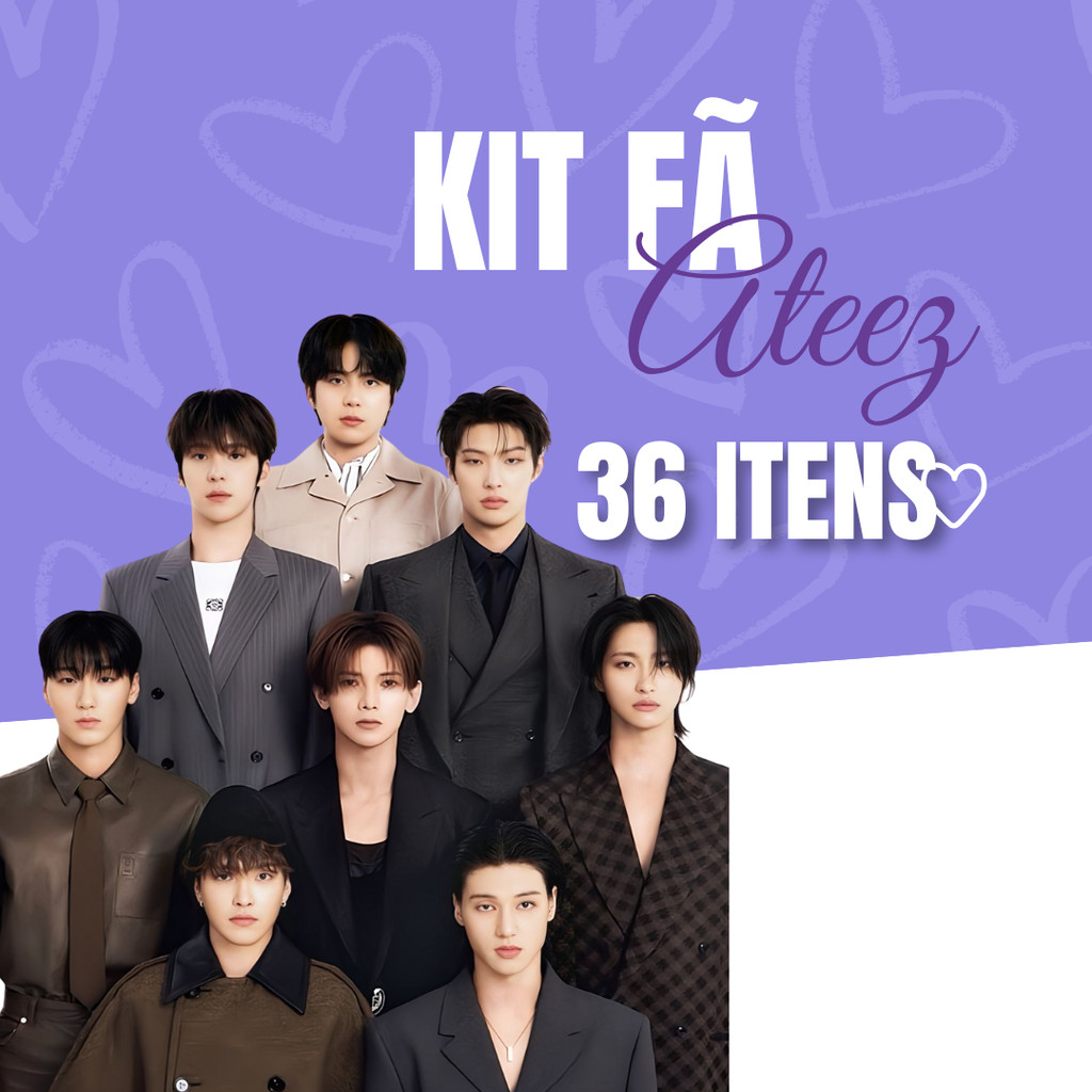KIT FÃ ATEEZ - 36 ITENS EXCLUSIVOS | Shopee Brasil