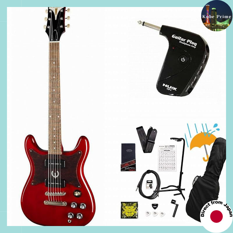 Epiphone/Wilshire P-90 Cherry (CH) Electric Guitar with GP-1