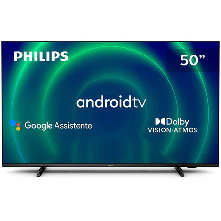 Smart TV 50 Polegadas UHD 4K 50PUG7406 Android TV Philips