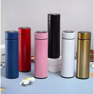 Térmica Garrafa com Sensor de Temperatura Digital Inox Café Bebidas 500ml