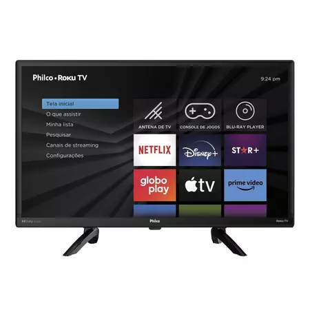 Smart TV 24” Philco Roku TV Dolby Audio PTV24G5YR2CP