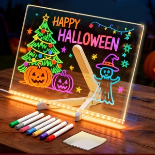 Lumiboards LED Prancheta Para Crianças 12 Polegadas Light Up Doodle Board Com Canetas De 7 Cores Tripé E Pano De Limpeza