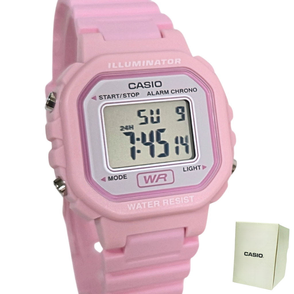 Relógio Casio Digital Feminino Rosa LA-20WH-4A1DF | Shopee Brasil