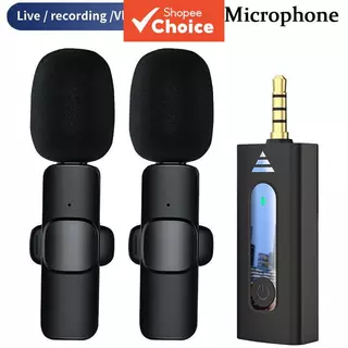 Microfone de Lapela Omnidirecional Wireless 3,5mm K35 para Câmera e Caixa de Som