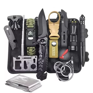 Kit De Sobrevivência De Emergência Adequado Para Acampamentos De Aventura Ao Ar Livre