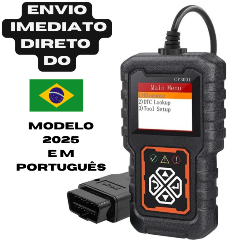 Scanner OBD2 AT300 - Leitor De Códigos Para Carros