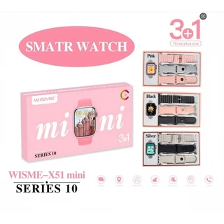 Smart Watch X-51-mini（38mm) 3 Pulseiras inteligente series 10 2025 GPS NFC BPM Esportes