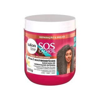 Máscara de Hidratação SOS Cachos 10 em 1 Multibenefícios 500g em Oferta na Shopee