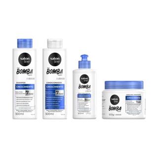 Kit SOS Bomba Original Shampoo + Condicionador + Creme de Pentear + Máscara 500g em Oferta na Shopee