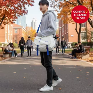  Bolsa tiracolo de náilon moderna - Bolsa de ombro de alta capacidade perfeita para aventuras ao ar livre e viagens