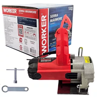 Serra Mármore Profissional 1300w Worker - Para Madeira, Concreto, Cerâmica em Oferta na Shopee