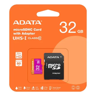 Cartao De Memoria Adata Class 10Uhsi 32Gb Micro+Adaptador