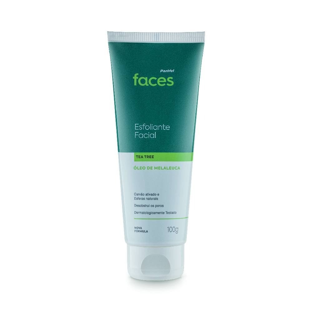 Esfoliante Facial Panvel Faces Tea Tree Peles Mistas A Oleosas 100g ...