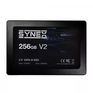 SSD Synex V2, 256GB, SATA III, Leitura 550MB/s e Gravação 500MB/s