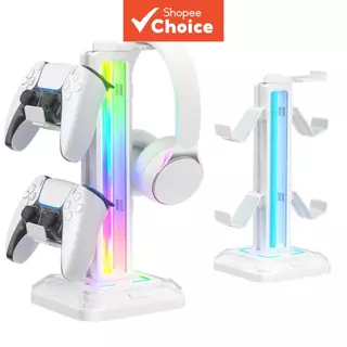 Suporte RGB para Headset de mesa com gancho removível para PS5, Xbox, Switch