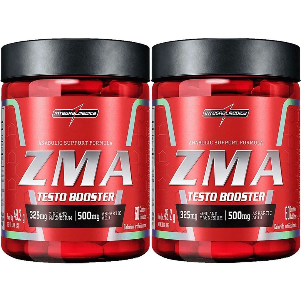 Kit 2X ZMA Testo Booster - 60 Cápsulas - IntegralMédica