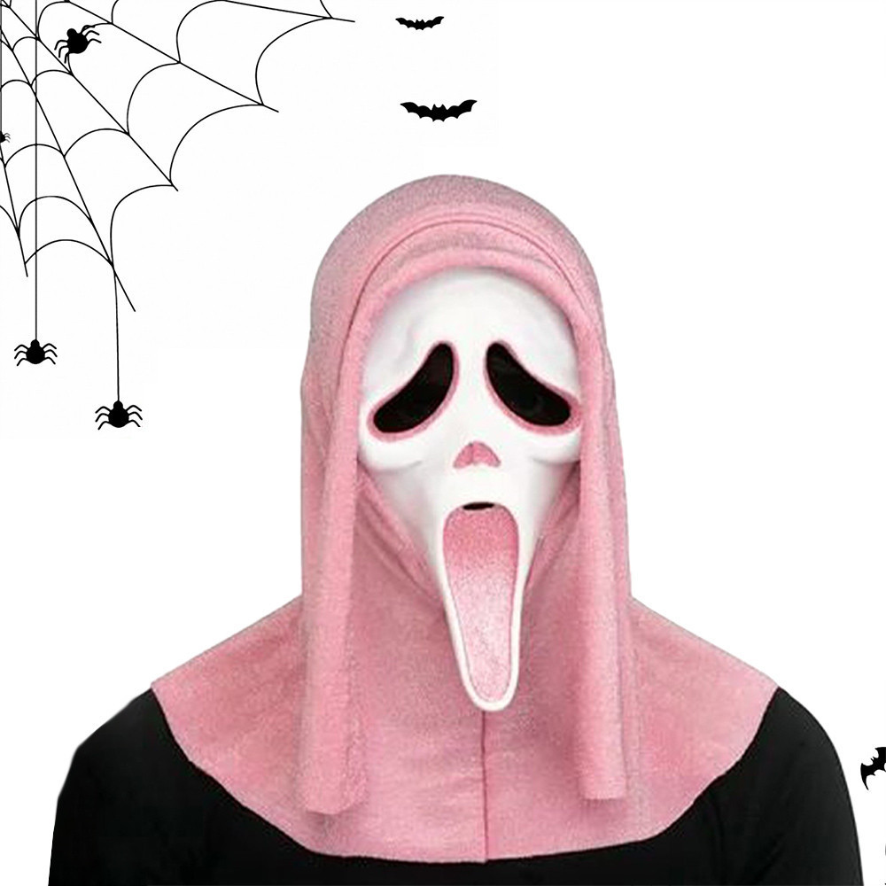 Máscara de Glitter Rosa Ghost Face Ghostface Vive Fantasia de Halloween ...