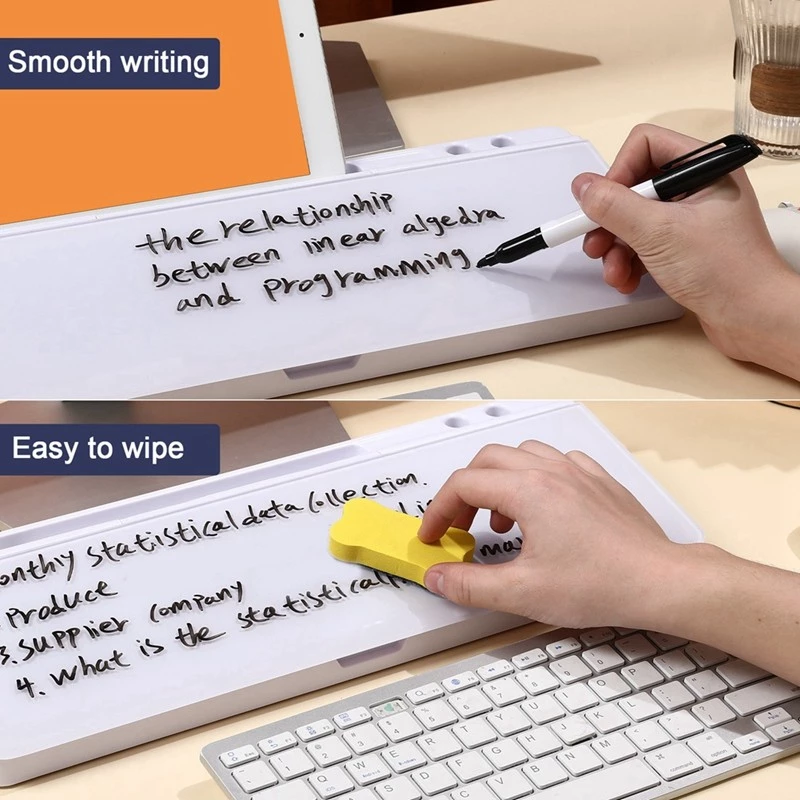 Quadro Branco Semanal , Calendário , Organizadores De Mesa Com Suporte Para Teclado De Computador Gaveta , Escritório , — foto 4 de 4