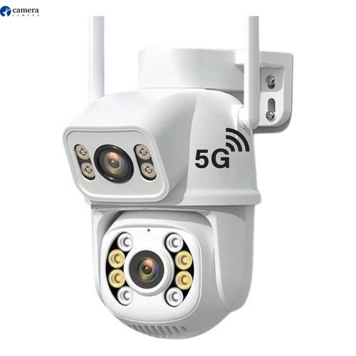 Câmera Dupla 5G Externa Ip a Prova D'água I ravermelho Alarme Wifi Hd Sensor De Movimento