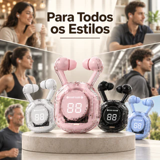 TWS HQAi H4 Fones De Ouvido Sem Fio Bluetooth Design Ergonômico Com Cancelamento De Ruído Passivo Para Treino E Jogos