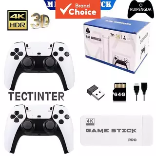 TECTINTER M15 4K TV Console de Videogame 64G 20000 Jogos Retro Embutidos com Controle Wireless