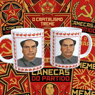Caneca Meme - Bolsonaro Tsé - Presente - Social Credit Batle - Bolsoxina Presente Meme Amigo 325ml