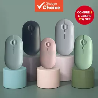 Mouse Bluetooth Sem Fio Recarregável Modo Duplo BT5.2 2.4G DPI Clique Silencioso Para PC Mac Laptop em Oferta na Shopee