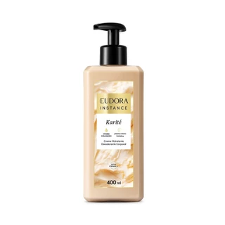 Eudora Instance Karité Creme Hidratante Desodorante Corporal 400ml em Oferta na Shopee