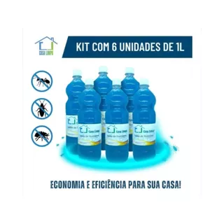 KIT 6 un SABAO DE QUEROSENE 1L CASA LIMPA em Oferta na Shopee