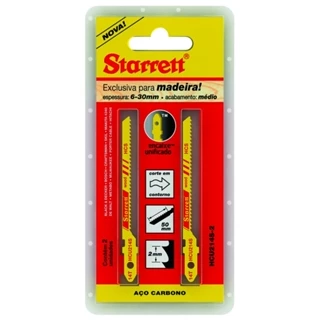 Lâmina serra tico tico 82 mm 14 dentes para madeira 2 peças - HCU214S-2 Starrett em Oferta na Shopee