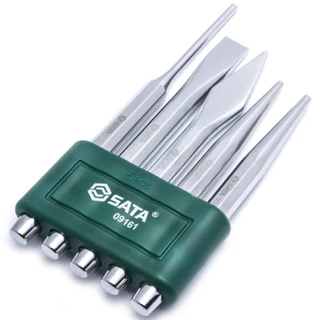 Jogo de talhadeira, punção e saca-pinos com 5 peças - Sata em Oferta na Shopee