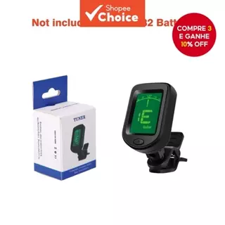 Miwyer Afinador Digital de Guitarra – Afinador Rotativo com Presilha (Alimentado por Bateria) | Afinador Cromático de em Oferta na Shopee