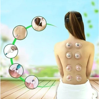 Kit com 12 Ventosas para Massagem: Ventosaterapia