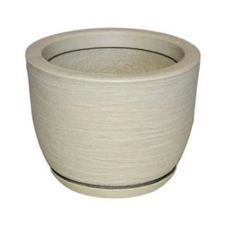 Vaso para Plantas Decorativo Bojo Escovado 1 Bege em Oferta na Shopee