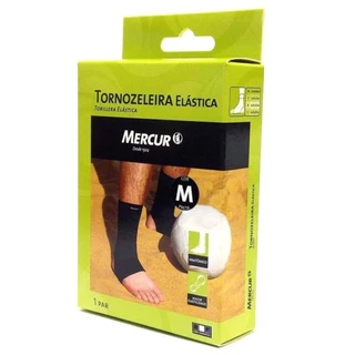 Tornozeleira Mercur Elástica Preta Tamanho M 2 Unidades em Oferta na Shopee