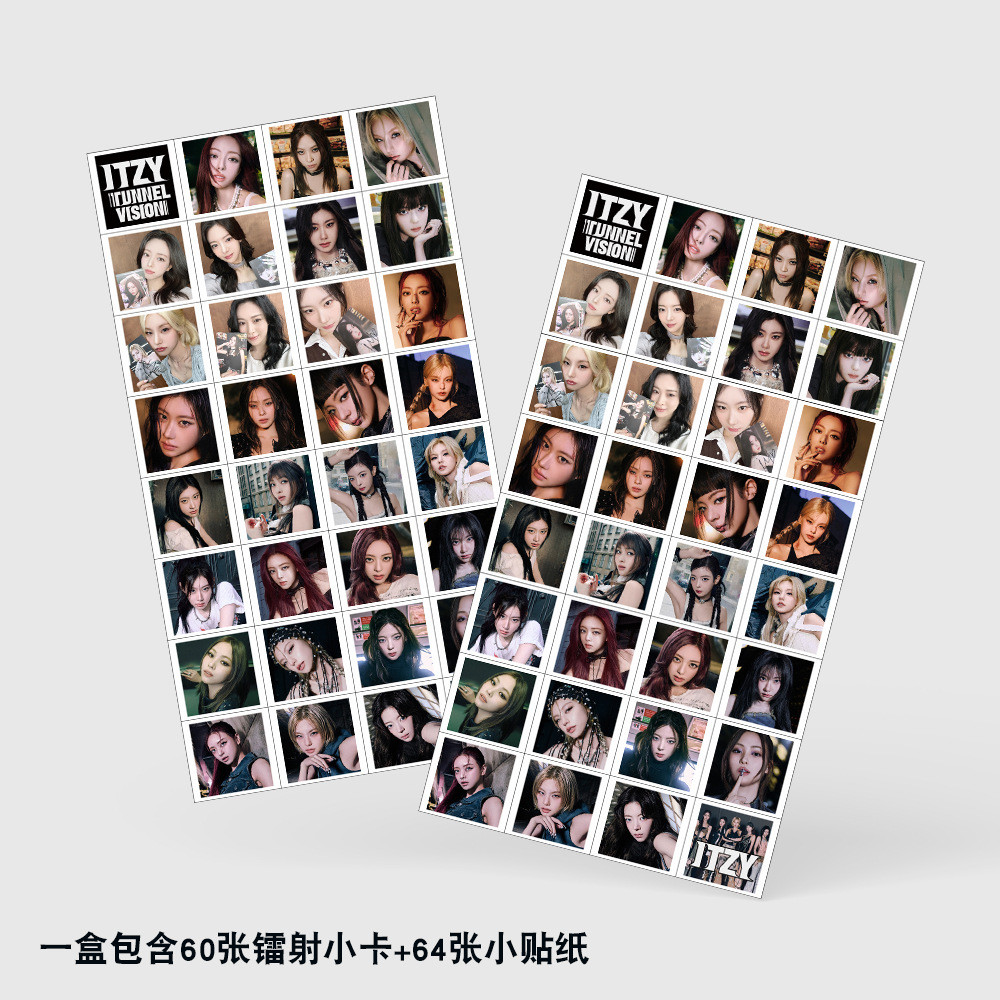 Álbum ITZY TUNNEL VISION Laser Lomo Cartão Photocard Postal 60pcs