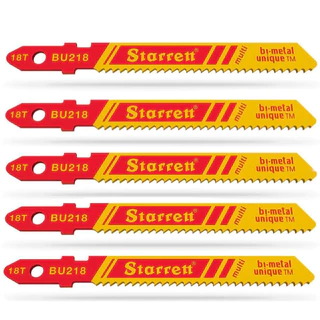 Lâmina para serra tico tico 50 mm 18 dentes - cartela com 5 unidades - BU218 - Starrett em Oferta na Shopee