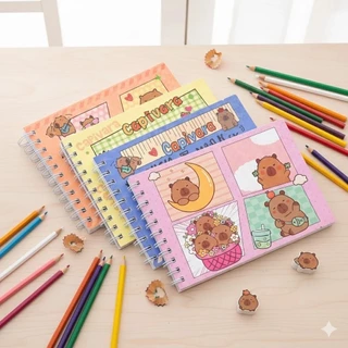 Livro de Colorir Capivara cute 50 Folhas Caderno de Desenho Pintura Coloring Book infantil，Promoção em Oferta na Shopee