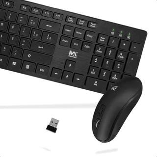 Kit teclado e mouse sem fio wireless 2.4ghz