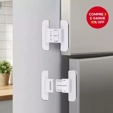 2 Travas para Geladeira e Armário, Travas Anti-Abertura para Segurança Infantil, Presente de Feriado