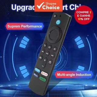 Controle Remoto de Voz Universal L5B83G 3a Geração para TVs Amz Smart TVs Stick 4K Bundle/Cube Series em Oferta na Shopee