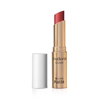Eudora Batom Vermelho Ruby Glam Microplastia 3,3g em Oferta na Shopee
