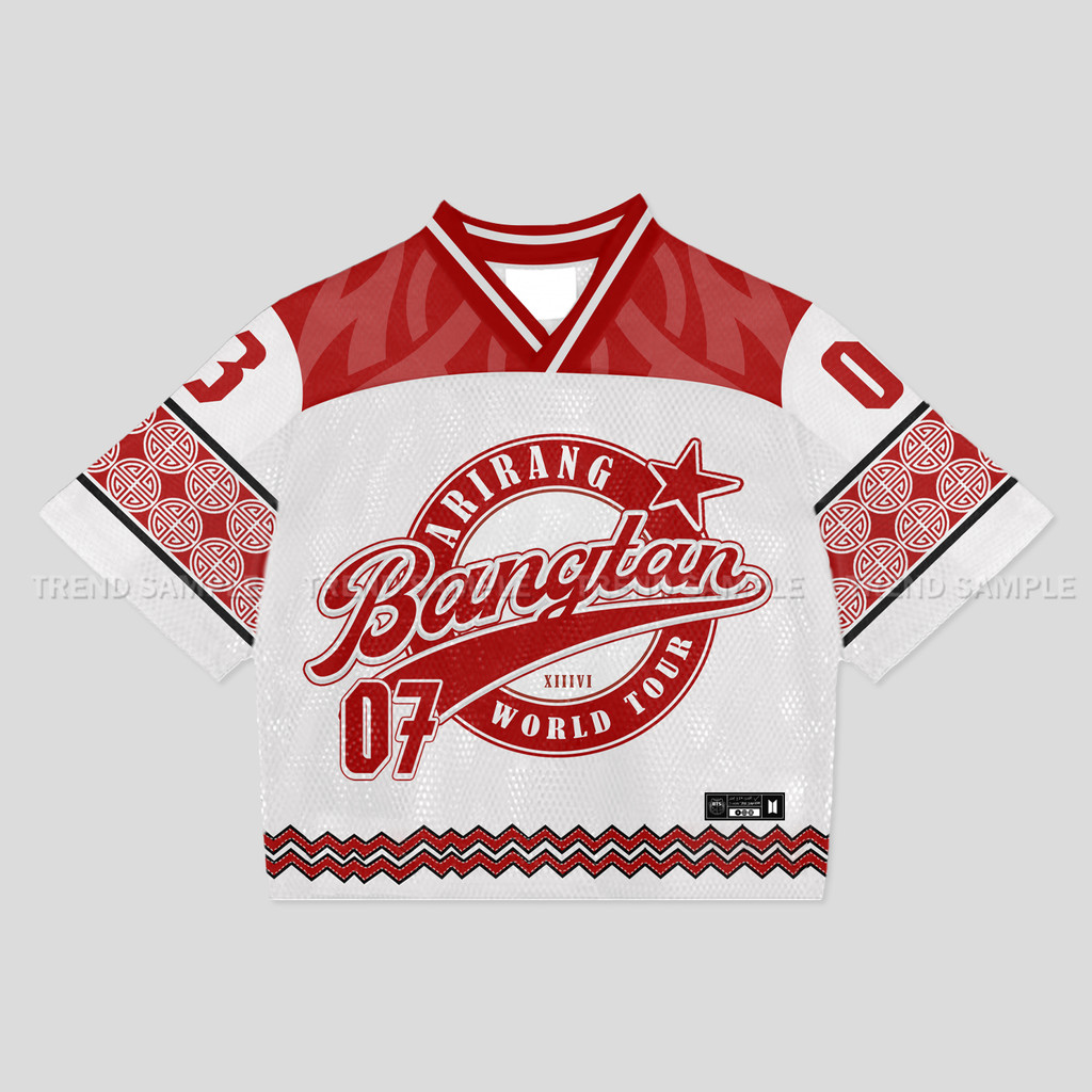 2026 BANGTAN WORLD TOUR ARIRANG Merch Jersey Camiseta Vintage Plus