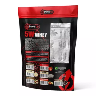 2x Whey Protein 5W Power UP 2 Pacotes (4kg Total) Concetrado Isolado Hidrolisado