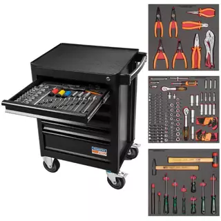 Carro para ferramentas com 6 gavetas e 195 ferramentas 44950/952 - Tramontina PRO em Oferta na Shopee