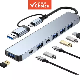 Hub USB 2 em 1 A e C para escritório, MacBook, PC e laptop em Oferta na Shopee