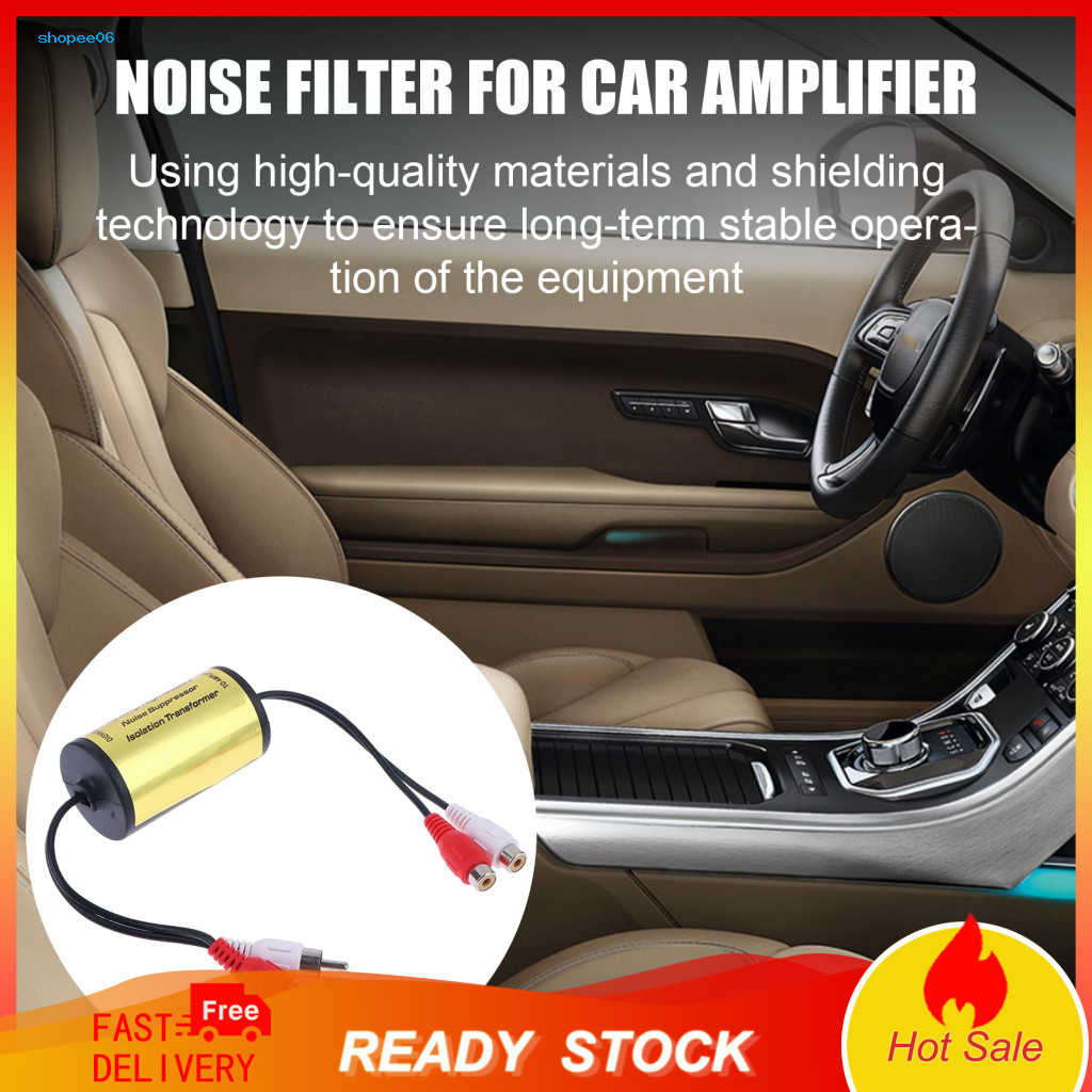 Car Audio Hum Eliminator Noise Filter Remove Engine Whine Static for ...